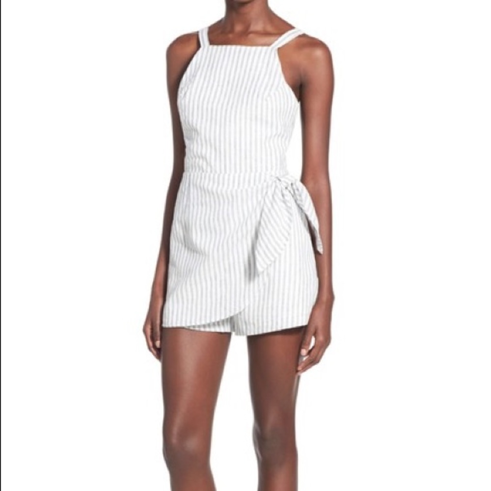 Backless Striped Romper - image 1